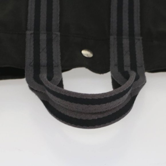 AUTHENTICITY GUARANTEED HERMES Fourre Tout PM Hand Bag Canvas Black - Picture 7 of 16
